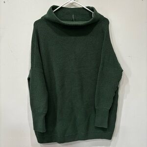 Free People Forest Green Cowl Neck Sweater